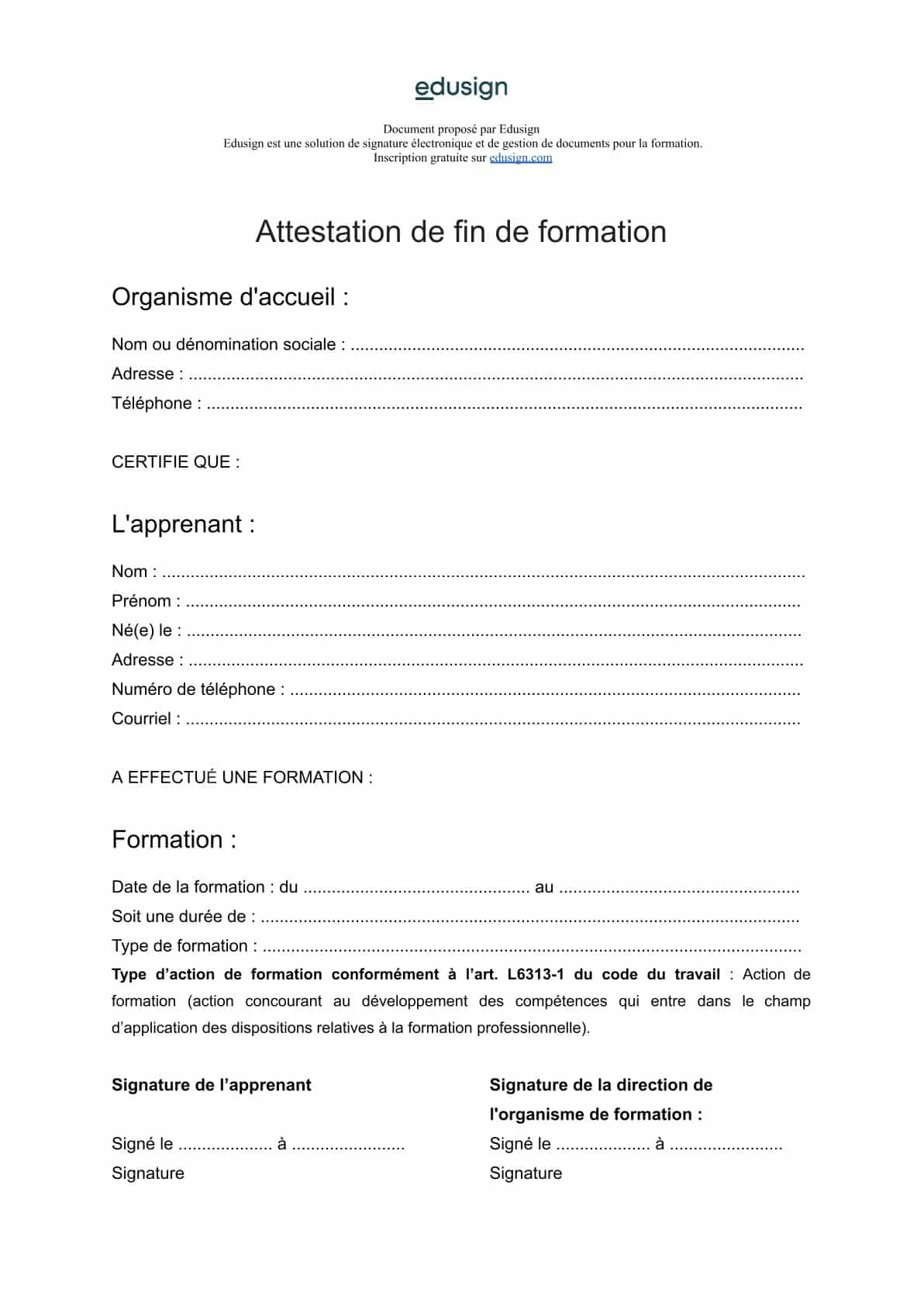 Certificat et modèle d'attestation de formation : guide 2026 + modèle gratuit