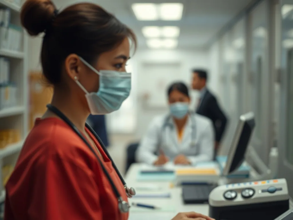 Dossier administratif et clavier d'ordinateur avec le logo France Travail, symbolisant le financement d'une formation de secrétaire médicale via Pôle emploi